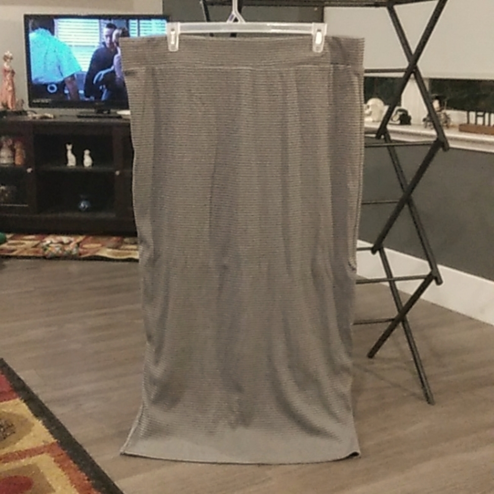 Long straight skirt